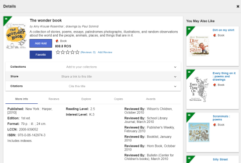 view title information