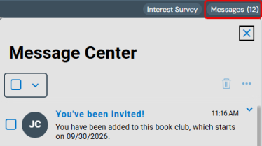 Message Center.