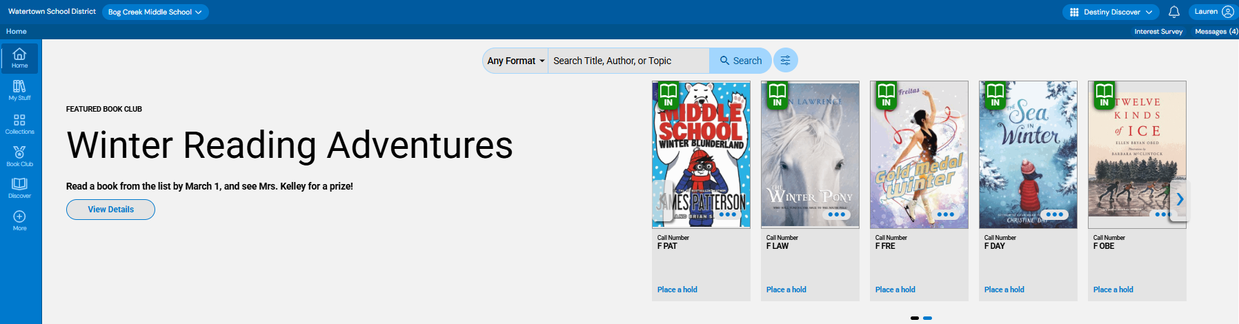 Featured book club banner